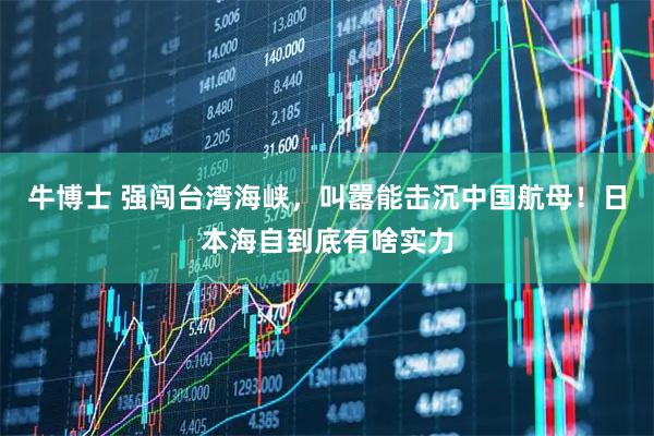 牛博士 强闯台湾海峡，叫嚣能击沉中国航母！日本海自到底有啥实力