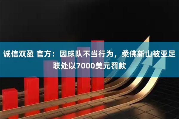 诚信双盈 官方：因球队不当行为，柔佛新山被亚足联处以7000美元罚款